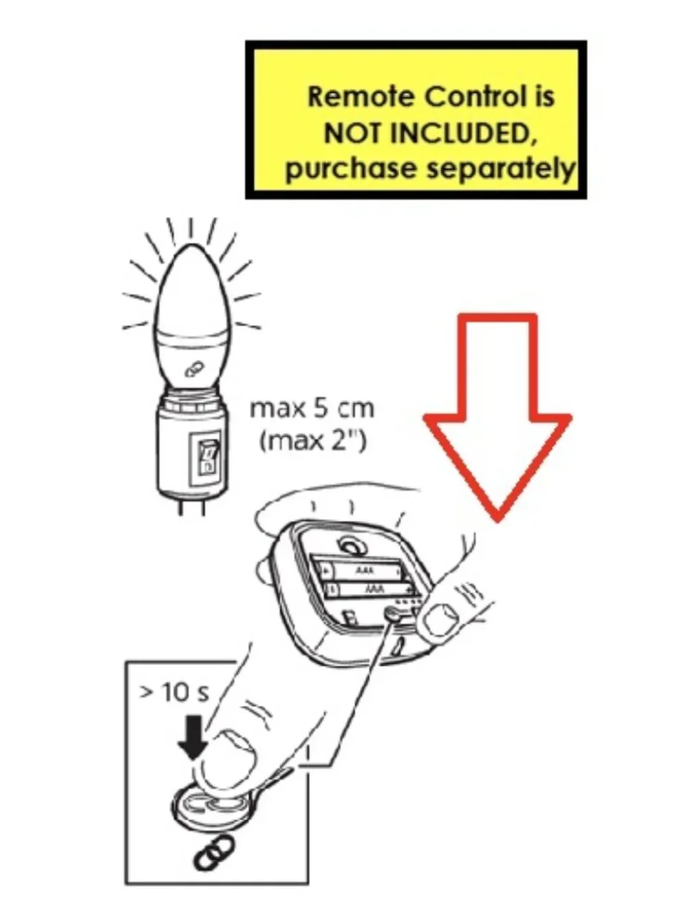 IKEA TRÅDFRI LED Chandelier Bulb E12 450 Lumens, Dimmable, White Spectrum